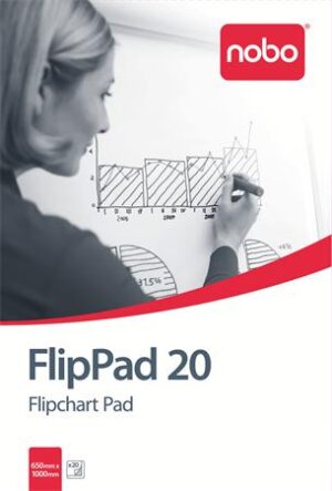 Flipchart papír, 650X955mm, 20 lap, NOBO - Bécsi Irodaker