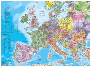 Gyártó: <span class='dk-excerpt-value'>STIEFEL</span> Könyökalátét, 66x45 cm, STIEFEL "Európa irányítószámos térképe"