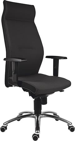 Gyártó: <span class='dk-excerpt-value'>.</span> Főnöki szék, magas háttámlával, szövet, alumínium láb., 24 h,"1824 Lei", fekete