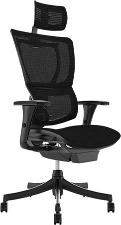 Gyártó: <span class='dk-excerpt-value'>.</span> Főnöki szék, állítható karfával, feszített hálós háttámla, fekete lábkereszt "Mirus", fekete