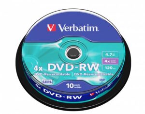 Gyártó: <span class='dk-excerpt-value'>VERBATIM</span>
Katalóguskód: <span class='dk-excerpt-value'>533C3</span>
Csomagolási egység: <span class='dk-excerpt-value'>10 db</span> DVD-RW lemez, újraírható, 4,7GB, 4x, 10 db, hengeren, VERBATIM