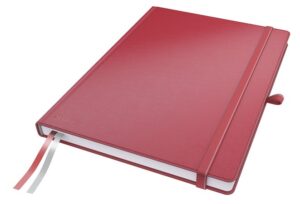 Gyártó: <span class='dk-excerpt-value'>LEITZ</span> Jegyzetfüzet, exkluzív, A4, kockás, 80 lap, keményfedeles, LEITZ "Complete", piros