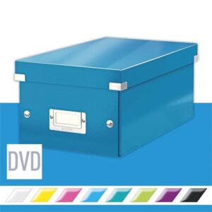 Gyártó: <span class='dk-excerpt-value'>LEITZ</span> DVD-doboz, LEITZ "Click&Store", kék