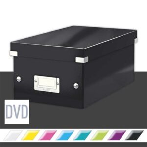 Gyártó: <span class='dk-excerpt-value'>LEITZ</span> DVD-doboz, LEITZ "Click&Store", fekete