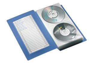Gyártó: <span class='dk-excerpt-value'>ESSELTE</span> CD/DVD-mappa, műanyag, tokkal, 48 db-os, ESSELTE, áttetsző kék