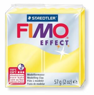 Gyártó: <span class='dk-excerpt-value'>FIMO</span> Gyurma, 57 g, égethető, FIMO "Effect", áttetsző sárga