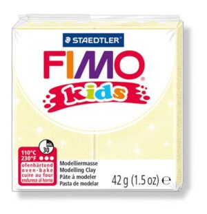 Gyártó: <span class='dk-excerpt-value'>FIMO</span> Gyurma, 42 g, égethető, FIMO "Kids", gyöngyház sárga