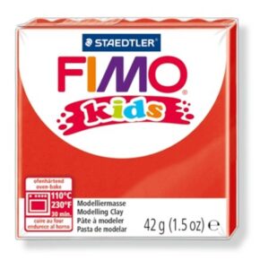 Gyártó: <span class='dk-excerpt-value'>FIMO</span> Gyurma, 42 g, égethető, FIMO "Kids", piros