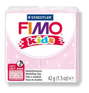 Gyártó: <span class='dk-excerpt-value'>FIMO</span> Gyurma, 42 g, égethető, FIMO "Kids", gyöngyház világos rózsaszín