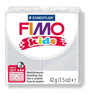 Gyártó: <span class='dk-excerpt-value'>FIMO</span> Gyurma, 42 g, égethető, FIMO "Kids", világosszürke