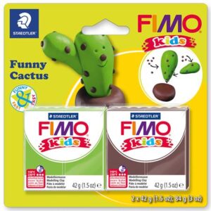 Gyártó: <span class='dk-excerpt-value'>FIMO</span> Gyurma készlet, 2x42 g, égethető, FIMO "Kids", vicces kaktusz