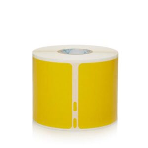 Etikett, LW nyomtatóhoz, 54x101 mm, 220 db etikett, DYMO, sárga - Bécsi Irodaker