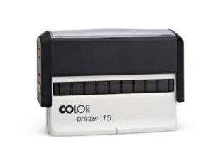Bélyegző, COLOP "Printer 15", fekete párnával - Bécsi Irodaker