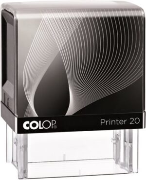 Bélyegző, COLOP "Printer IQ 20" fekete ház - fekete párnával - Bécsi Irodaker
