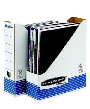 Iratpapucs, karton, 80 mm, "BANKERS BOX® SYSTEM by FELLOWES®", kék - Bécsi Irodaker
