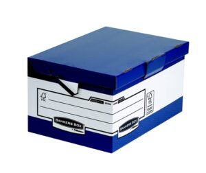 Gyártó: <span class='dk-excerpt-value'>FELLOWES</span> Csapófedeles ergonómikus archiválókonténer, "BANKERS BOX® BY FELLOWES® ", kék