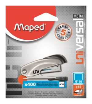 Gyártó: <span class='dk-excerpt-value'>MAPED</span> Tűzőgép, No. 10, 15 lap, MAPED "Mini Universal Metal"