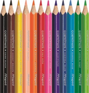 Gyártó: <span class='dk-excerpt-value'>MAPED</span>
Csomagolási egység: <span class='dk-excerpt-value'>12 db</span> Színes ceruza készlet, háromszögletű, MAPED "Color`Peps Mini", 12 különböző szín