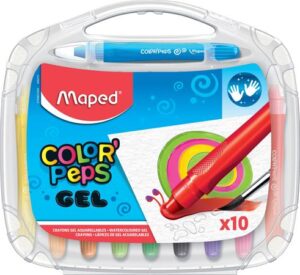Gyártó: <span class='dk-excerpt-value'>MAPED</span>
Csomagolási egység: <span class='dk-excerpt-value'>10 db</span> Zsírkréta, kitekerhető, MAPED "Color`Peps GEL", 10 különböző szín