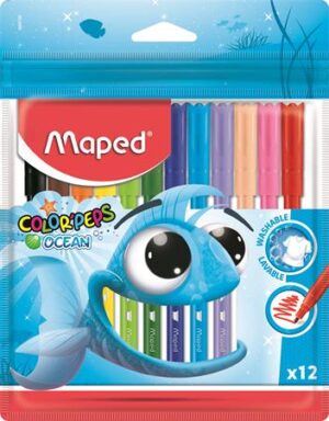 Gyártó: <span class='dk-excerpt-value'>MAPED</span>
Katalóguskód: <span class='dk-excerpt-value'>389B2</span>
Csomagolási egység: <span class='dk-excerpt-value'>12 db</span> Filctoll készlet, 2 mm, kimosható, MAPED "Color`Peps Ocean", 12 különböző szín