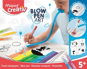 Gyártó: <span class='dk-excerpt-value'>MAPED CREATIV</span> Fújós filctoll készlet, MAPED CREATIV, "Blow pen Art", pop