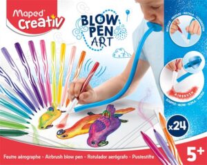 Gyártó: <span class='dk-excerpt-value'>MAPED CREATIV</span> Fújós filctoll készlet, MAPED CREATIV, "Blow pen Basic"