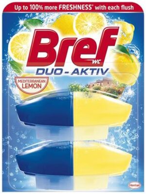 Gyártó: <span class='dk-excerpt-value'>BREF</span> WC illatosító gél utántöltő, 2x50 ml, BREF "Duo Aktiv", citrus