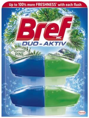 Gyártó: <span class='dk-excerpt-value'>BREF</span> WC illatosító gél utántöltő, 2x50 ml, BREF "Duo Aktiv", fenyő