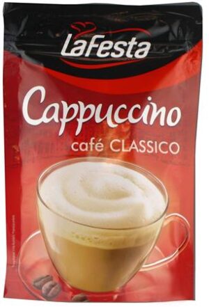 Gyártó: <span class='dk-excerpt-value'>LA FESTA</span>
Katalóguskód: <span class='dk-excerpt-value'>39B1</span> Cappuccino, instant, 100 g, LA FESTA, classic