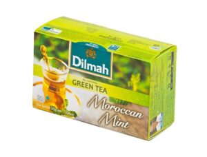 Gyártó: <span class='dk-excerpt-value'>DILMAH</span>
Katalóguskód: <span class='dk-excerpt-value'>44B3</span> Zöld tea, 20x1,5g, DILMAH "Marokkói menta"