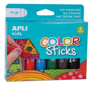 Gyártó: <span class='dk-excerpt-value'>APLI</span>
Csomagolási egység: <span class='dk-excerpt-value'>6 db</span> Tempera kréta készlet, APLI Kids "Color Sticks", 6 különböző szín