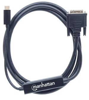 Gyártó: <span class='dk-excerpt-value'>MANHATTAN</span> USB-C - DVI kábel, 2 m, MANHATTAN