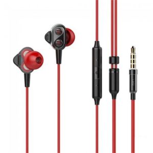 Gyártó: <span class='dk-excerpt-value'>UIISII</span> Fülhallgató, mikrofonos, hibrid meghajtó, UIISII "DT800", piros