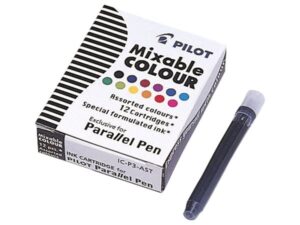 Gyártó: <span class='dk-excerpt-value'>PILOT</span>
Csomagolási egység: <span class='dk-excerpt-value'>12 db</span> Töltőtoll patron, PILOT "Parallel Pen", 12 különböző szín