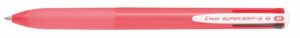 Gyártó: <span class='dk-excerpt-value'>PILOT</span> Golyóstoll, 0,27 mm, nyomógombos, rózsaszín tolltest, PILOT "Super Grip G", négyszínű