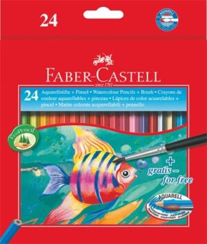 Gyártó: <span class='dk-excerpt-value'>FABER-CASTELL</span>
Csomagolási egység: <span class='dk-excerpt-value'>25 db</span> Akvarell ceruza készlet, hatszögletű, ecsettel, FABER-CASTELL, 24 különböző szín