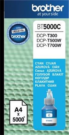 Gyártó: <span class='dk-excerpt-value'>BROTHER</span> BT5000C Tinta DCP T-300, 500W, 700W nyomtatókhoz, BROTHER, cián, 5k