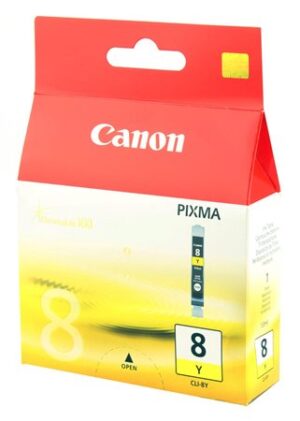 Gyártó: <span class='dk-excerpt-value'>CANON</span> CLI-8Y Tintapatron Pixma iP3500, 4200, 4300 nyomtatókhoz, CANON, sárga, 13ml
