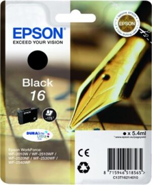 Gyártó: <span class='dk-excerpt-value'>EPSON</span> T16214010 Tintapatron Workforce WF2540WF nyomtatóhoz, EPSON, fekete, 5,4ml