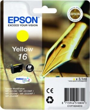 Gyártó: <span class='dk-excerpt-value'>EPSON</span> T16244010 Tintapatron Workforce WF2540WF nyomtatóhoz, EPSON, sárga, 3,1ml