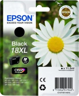 Gyártó: <span class='dk-excerpt-value'>EPSON</span> T18114012 Tintapatron XP 30, 102, 202, 205 nyomtatókhoz, EPSON, fekete, 11,5ml