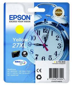 Gyártó: <span class='dk-excerpt-value'>EPSON</span> T27144010 Tintapatron Workforce 3620DWF,7110DTW sorozat nyomtatókhoz, EPSON, sárga, 10,4 ml