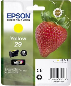 Gyártó: <span class='dk-excerpt-value'>EPSON</span> C13T29844010 Tintapatron XP235/332 nyomtatókhoz, EPSON, sárga, 3,2ml