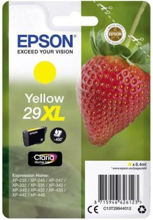 Gyártó: <span class='dk-excerpt-value'>EPSON</span> T29944012 Tintapatron XP245 nyomtatóhoz, EPSON, sárga, 6,4ml