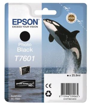 Gyártó: <span class='dk-excerpt-value'>EPSON</span> T76014010 Tintapatron SureColor SC-P600 nyomtatóhoz, EPSON, fotó fekete, 25,9 ml