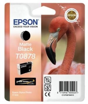 Gyártó: <span class='dk-excerpt-value'>EPSON</span> T08784010 Tintapatron StylusPhoto R1900 nyomtatóhoz, EPSON, matt fekete, 11,4ml