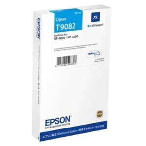 Gyártó: <span class='dk-excerpt-value'>EPSON</span> T908240 Tintapatron Workforce Pro WF-6090, WF-6590 nyomtatókhoz, EPSON, cián, 4k