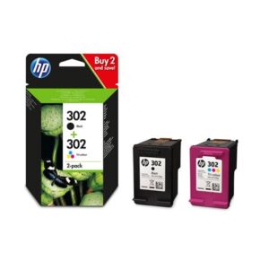 X4D37AE Tintapatron multipack DeskJet 2130 nyomtatóhoz, HP 302, fekete, színes, 190+165 oldal - Bécsi Irodaker