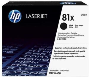 Gyártó: <span class='dk-excerpt-value'>HP</span> CF281X Lézertoner LaserJet Enterprise Flow MFP M630, M605, nyomtatóhoz, HP 81X, fekete, 25k
