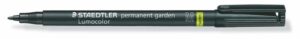 Gyártó: <span class='dk-excerpt-value'>STAEDTLER</span> Alkoholos marker, 1 mm, kúpos, STAEDTLER "Lumocolor® garden 319 GM", fekete